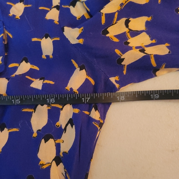 Maeve Penguin Patterned Button-Up Shirt - Picture 14 of 16